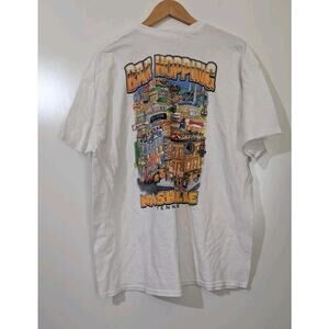 Nashville Tennessee Bar Hopping Novelty T-Shirt adult XL Graphic Print White